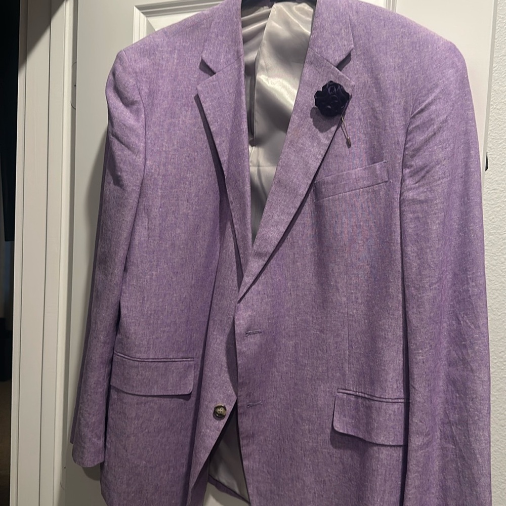 Purple dress coat 48 R